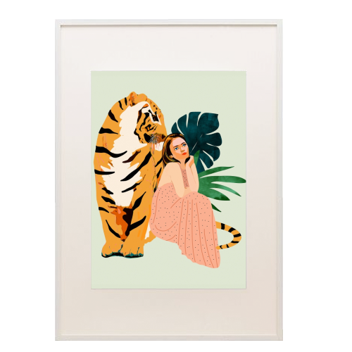 Tiger Spirit - framed poster print by Uma Prabhakar Gokhale