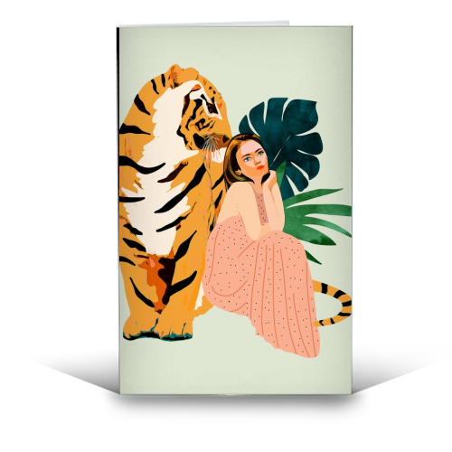 Tiger Spirit - funny greeting card by Uma Prabhakar Gokhale