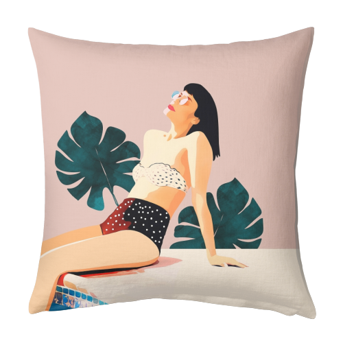 Sunday - designed cushion by Uma Prabhakar Gokhale
