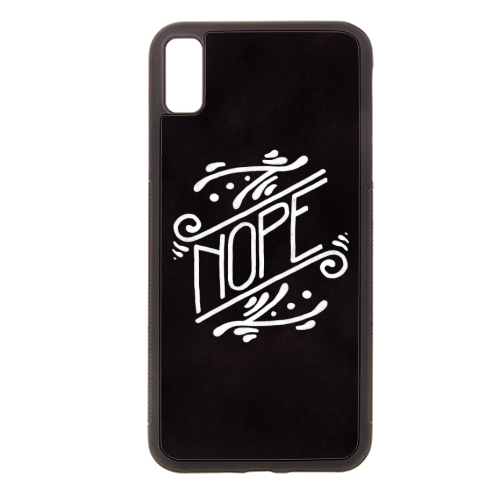 Nope Feminist Art Nouveau Ornate Hand Lettering Quote - stylish phone case by A Rose Cast - Karen Murray