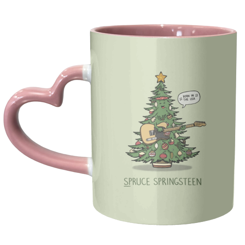 Spruce Springsteen - unique mug by Carl Batterbee