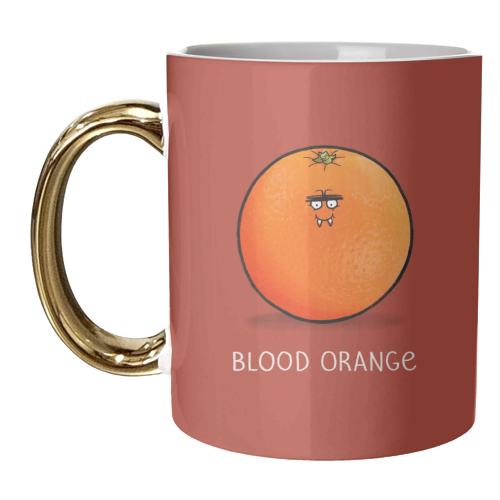 Blood Orange - unique mug by Carl Batterbee