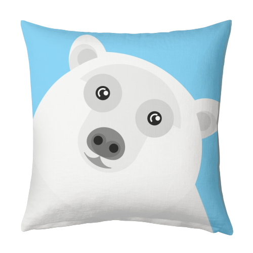 Polar Bear - designed cushion by Adam Regester
