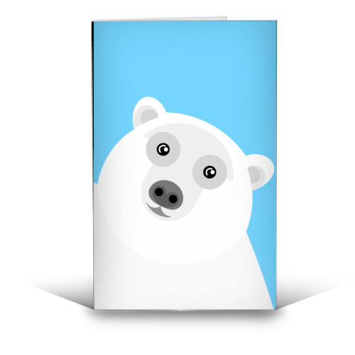 Polar Bear - funny greeting card by Adam Regester