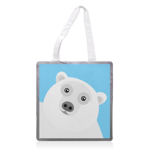 Polar Bear - printed tote bag by Adam Regester