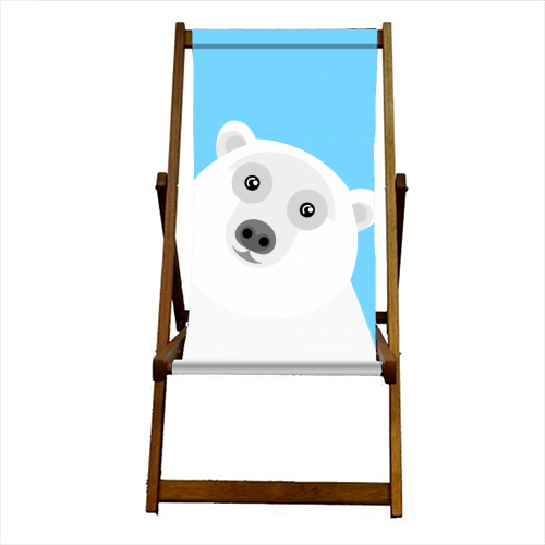 Polar Bear - canvas deck chair by Adam Regester