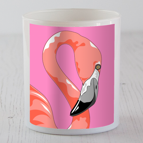 Pink Flamingo - scented candle by Adam Regester