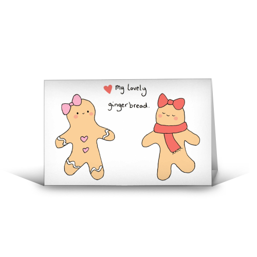 my lovely gingerbread (gingerbread ladies) - funny greeting card by Ellie Bednall