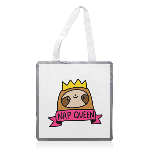 Nap Queen - printed tote bag by Mombi & Ted
