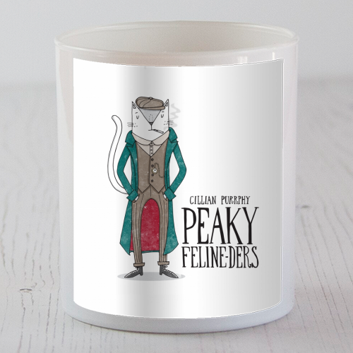 Peaky-Felinders - scented candle by Katie Ruby Miller
