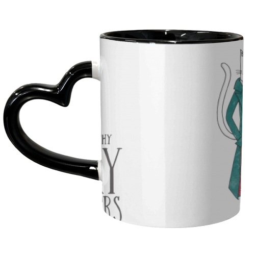 Peaky-Felinders - unique mug by Katie Ruby Miller
