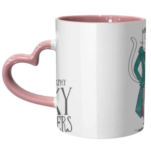 Peaky-Felinders - unique mug by Katie Ruby Miller