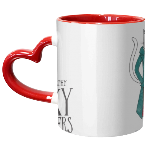 Peaky-Felinders - unique mug by Katie Ruby Miller
