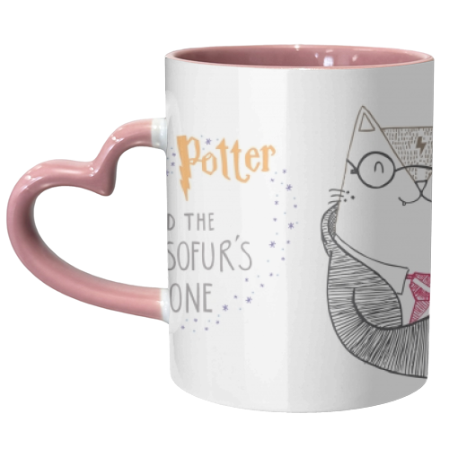 Hairy Potter And The Philosofur's Stone - unique mug by Katie Ruby Miller