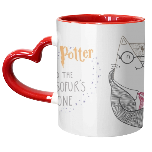 Hairy Potter And The Philosofur's Stone - unique mug by Katie Ruby Miller