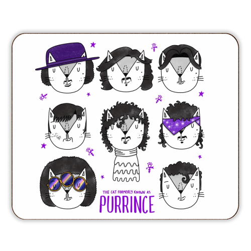 The Cat Formerly Known As Purrince - designer placemat by Katie Ruby Miller