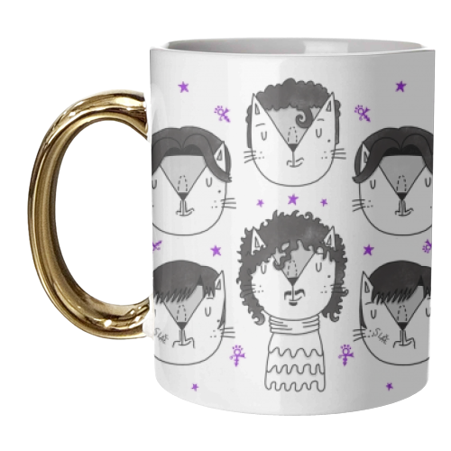 The Cat Formerly Known As Purrince - unique mug by Katie Ruby Miller