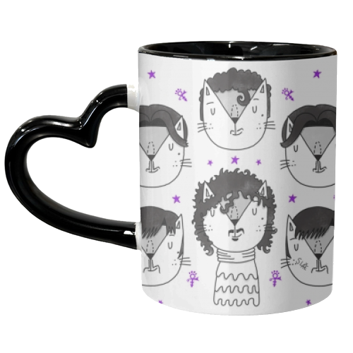 The Cat Formerly Known As Purrince - unique mug by Katie Ruby Miller