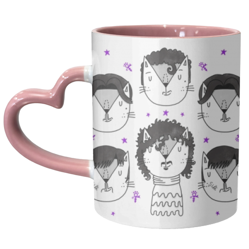 The Cat Formerly Known As Purrince - unique mug by Katie Ruby Miller