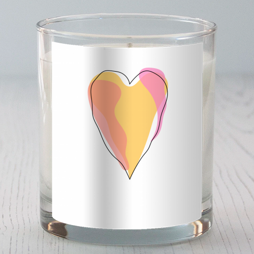 Peachy Heart - scented candle by Adam Regester