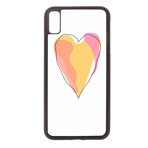 Peachy Heart - stylish phone case by Adam Regester
