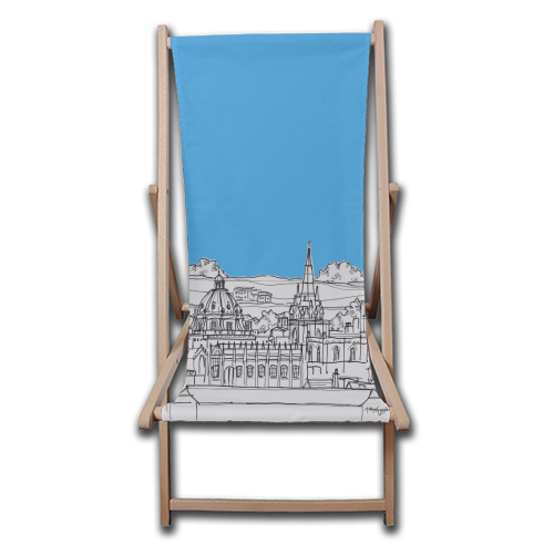 Oxford Rooftops - canvas deck chair by Adam Regester