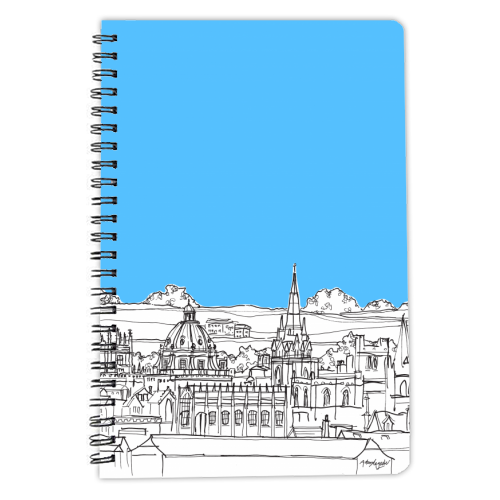 Oxford Rooftops - personalised A4, A5, A6 notebook by Adam Regester