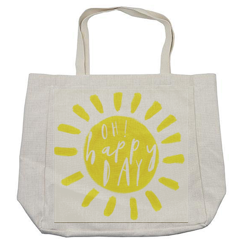 Oh happy day! - cool beach bag by Giddy Kipper