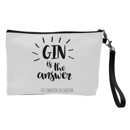 Gin Is The Answer - pretty makeup bag by Giddy Kipper