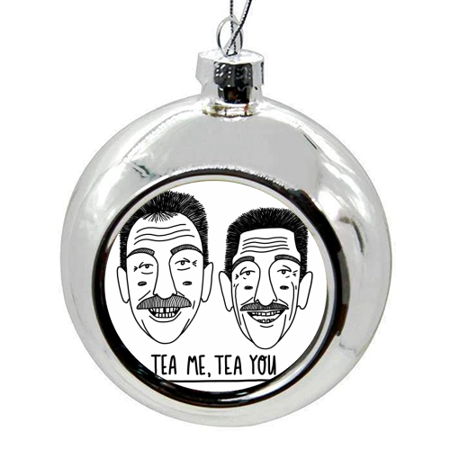 Tea Me, Tea You - colourful christmas bauble by Katie Ruby Miller
