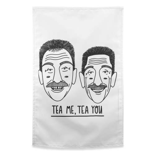 Tea Me, Tea You - funny tea towel by Katie Ruby Miller