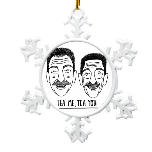 Tea Me, Tea You - snowflake decoration by Katie Ruby Miller
