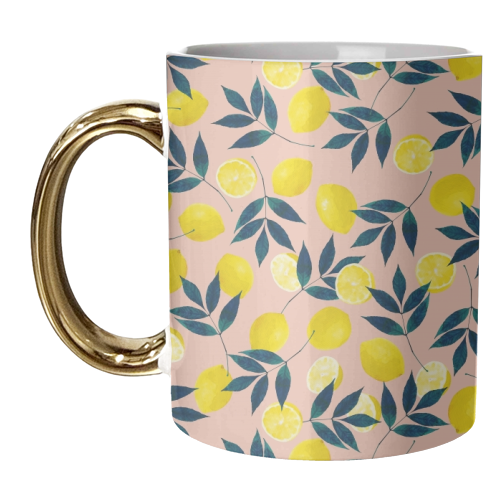 Lemony Goodness - unique mug by Uma Prabhakar Gokhale