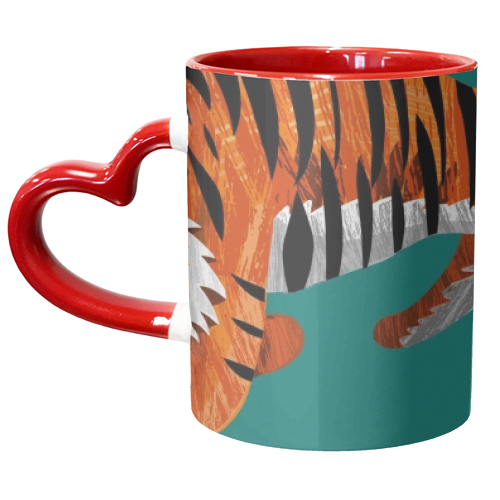 tiger - unique mug by ainsley wilson