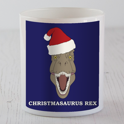 Christmasaurus Rex - Candle by Kitty & Rex Designs