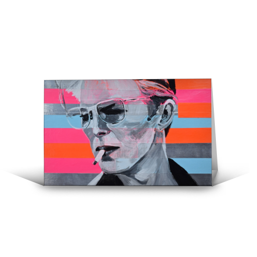 Neon Bowie - funny greeting card by Kirstie Taylor