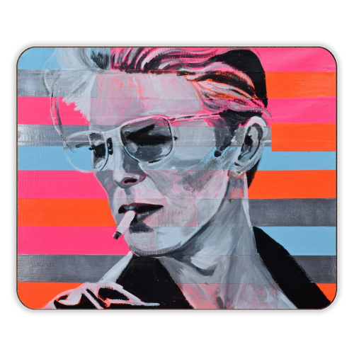 Neon Bowie - designer placemat by Kirstie Taylor