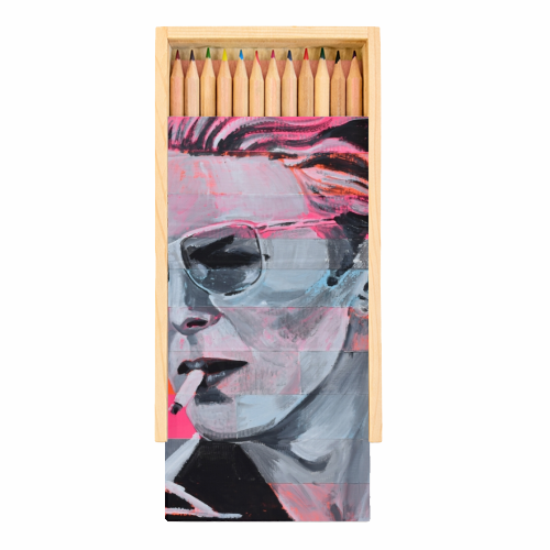 Neon Bowie - Coloured Pencils with Box by Kirstie Taylor