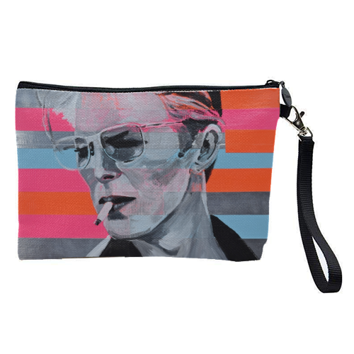 Neon Bowie - pretty makeup bag by Kirstie Taylor