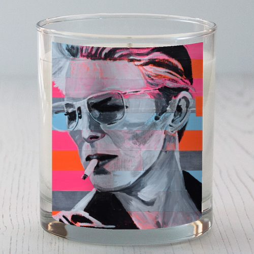 Neon Bowie - scented candle by Kirstie Taylor