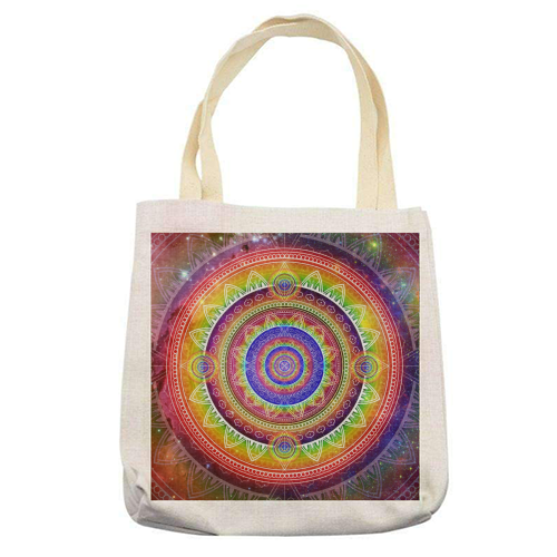 Cosmic Journey Mandala - printed tote bag by InspiredImages