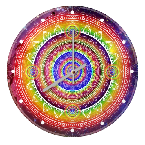 Cosmic Journey Mandala - quirky wall clock by InspiredImages