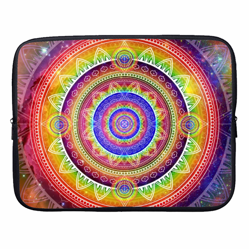 Cosmic Journey Mandala - designer laptop sleeve by InspiredImages