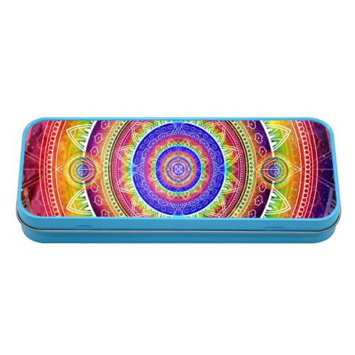 Cosmic Journey Mandala - tin pencil case by InspiredImages