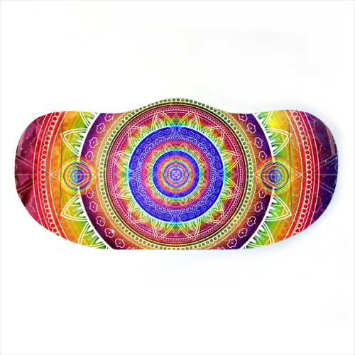 Cosmic Journey Mandala - face cover mask by InspiredImages