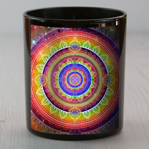 Cosmic Journey Mandala - scented candle by InspiredImages