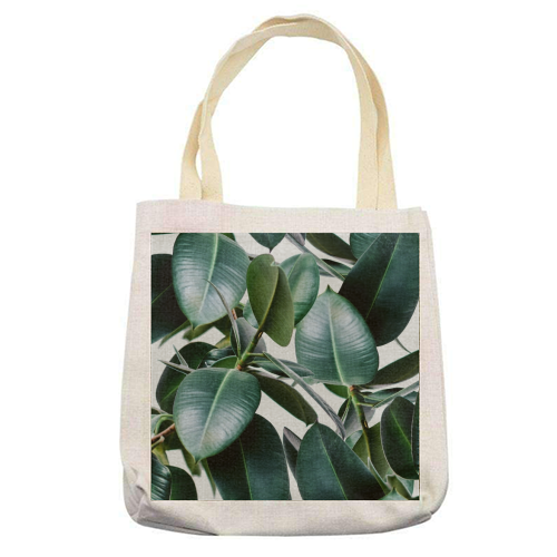 Tropical Elastica - printed tote bag by Uma Prabhakar Gokhale
