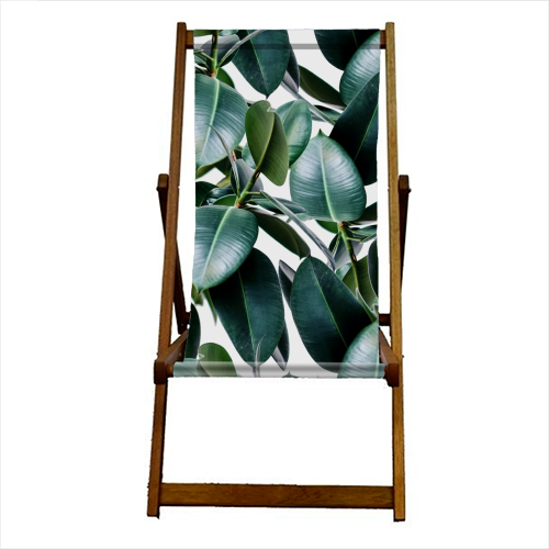 Tropical Elastica - canvas deck chair by Uma Prabhakar Gokhale