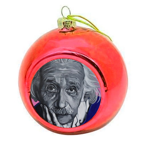 Genius - colourful christmas bauble by Kirstie Taylor