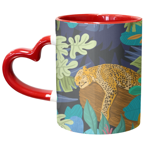Sleeping Panther - unique mug by Uma Prabhakar Gokhale